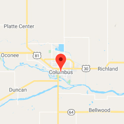 Columbus, NE map