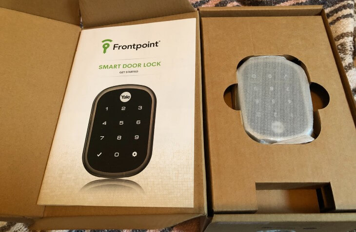 You can get a smart door lock from Yale through Frontpoint.