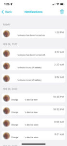 Gabb Watch app showing alerts and notifications for parental updates