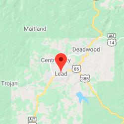 Lead, South Dakota map