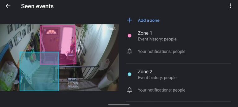 Nest Cam Activity Zones