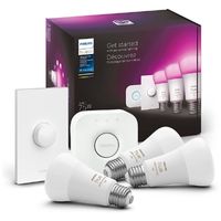 Visit Amazon for features and pricing on the Philips Hue White and Color Ambiance smart lightbulb kit.