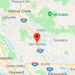 Geographic location of San Ramon, CA
