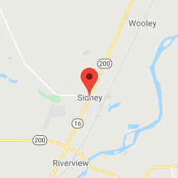 Sidney, Montana, map image