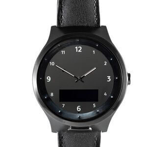Black tranquil watch close-up
