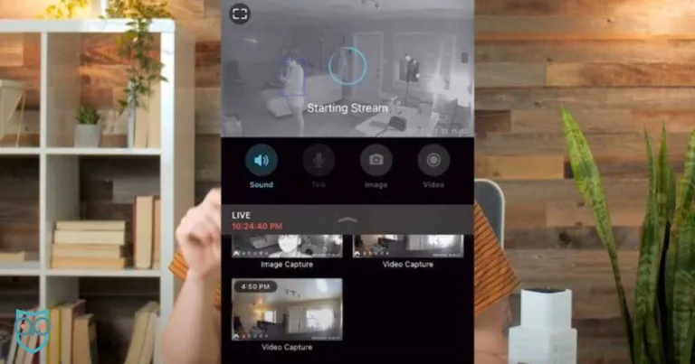 Screenshot of Abode video feed in Abode app