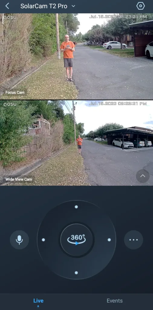 Aosu app live view