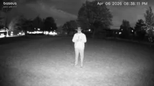 Baseus Security S2 Outdoor Camera 4K nighttime video quality in infrared