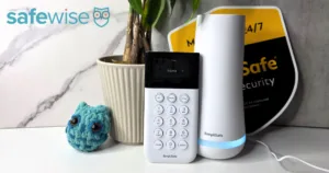 A photo of our testing of the SimpliSafe home security system.