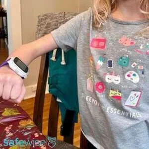Young girl modeling the Cosmo watch.