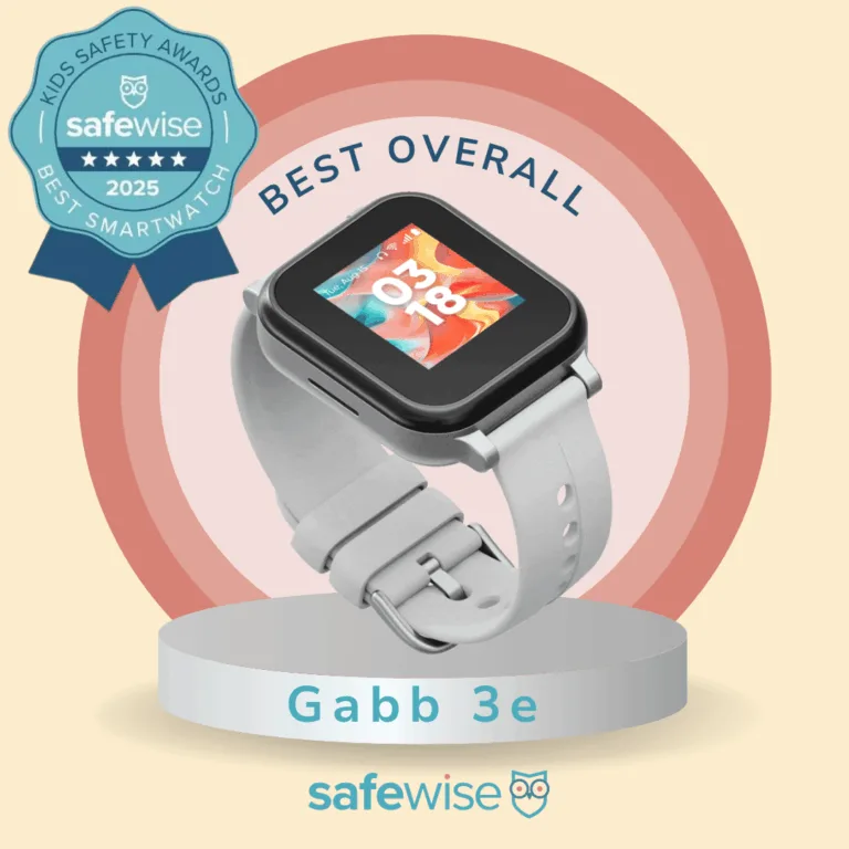 Gabb Watch wins the best overall kids smartwatch in the SafeWise Kids Safety Awards 2025.