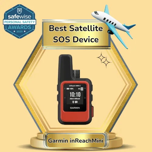 The Garmin inReach Mini wins Best Satellite SOS Device in the SafeWise Personal Safety Awards 2025. Learn more on Amazon.