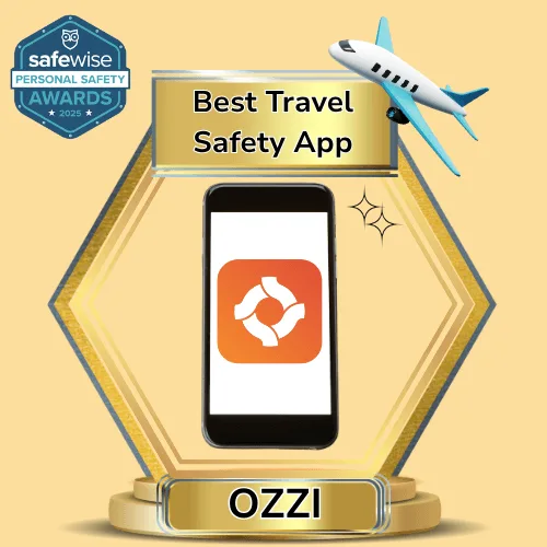 The Ozzi app wins Best Travel Safety App in the SafeWise Personal Safety Awards 2025. Learn more in our review.