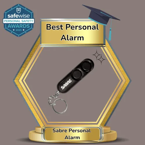 Sabre win Best Personal alarm for College Students in the SafeWise Personal Safety Awards 2025. Learn more in our review.