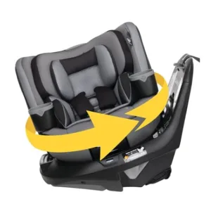 Safety 1st Turn and Go 360 rotating car seat in rear-facing position