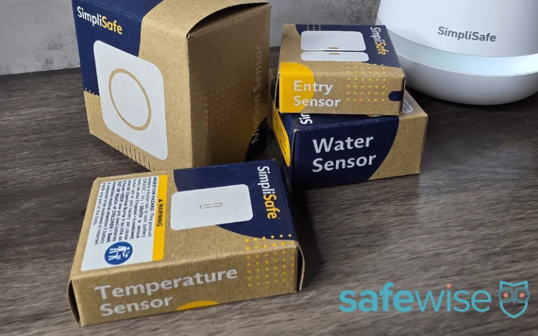SimpliSafe systems can come with a range of sensors, including temperature, water, motion, and window/door sensors.