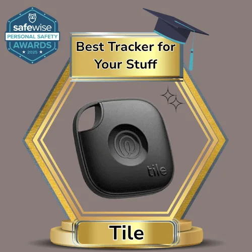 Tile trackers win Best Bluetooth Tracker for College Students in the SafeWise Personal Safety Awards 2025. Learn more in our review.