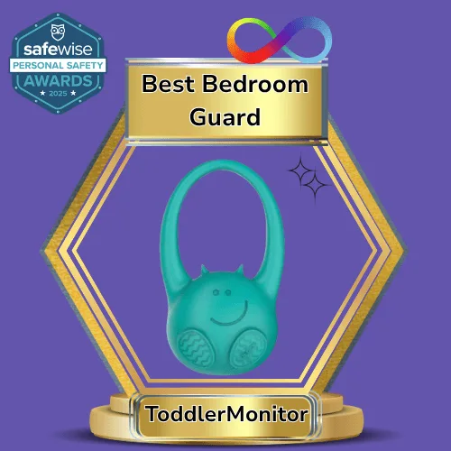 The Toddler Monitor wins Best Bedroom Guard for Neurodivergent Individuals in the SafeWise Personal Safety Awards 2025. Learn more on toddlermonitor.com.