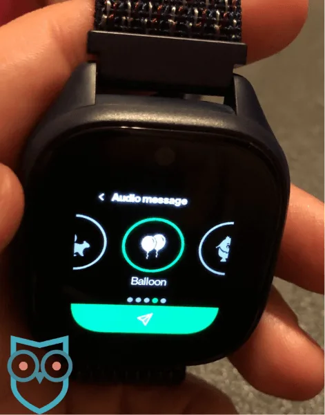 Voice recorder filters on Gizmo Watch 3