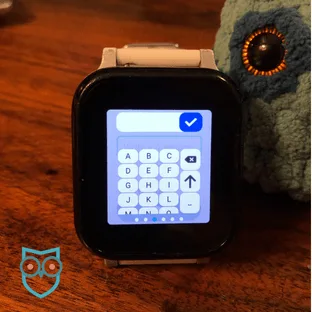 The Gabb Watch 3e includes a full text keyboard with letters in alphabetical order