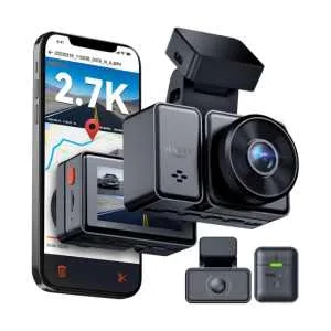 Vantrue E2 Dash Cam Front and Rear