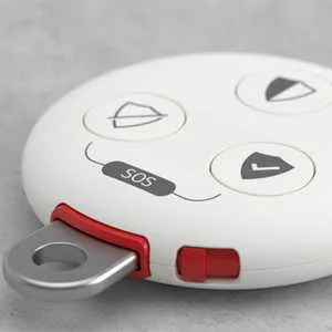 The Verisure Smart Remote keyfob.